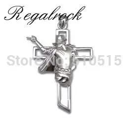 Collana con croce di Michael Jackson King Of Pop Dancer Rock Roll Dancing MJ Ciondolo con ciondolo Gioielli punk