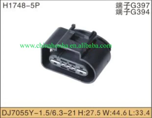 5pcs hybrid 1.5mm 6.3mm 5pin/mode auto housing plastic plug modified wiring parts connector wiring 1K0919231