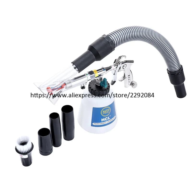 Pistola per pulizia tornado 2 in 1, pistola per schiuma tornador per lavatrice ad alta pressione, aspirapolvere per tornado per auto