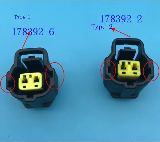10/20/50/100 pcs/un sacco 2 Spille/Vie Femmina Connettore Spina Elettrica 1JZ-GTE 2JZ-GTE DSM EVO ECT TYCO AMP TE 178392-2 178392-6