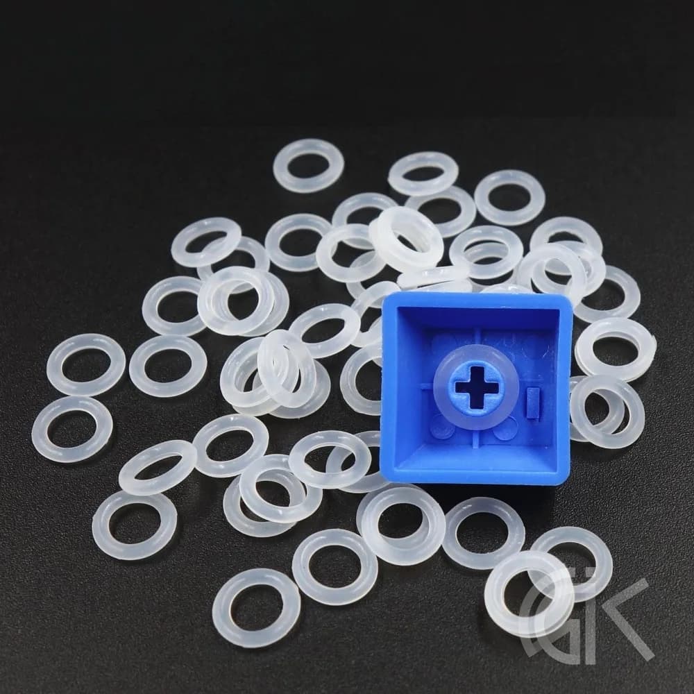 100 pz/set Anello Silenzioso Elastico Riduzione Del Rumore Ammortizzante Anello In Silicone per Keycap Tastiera Da Gioco Meccanica