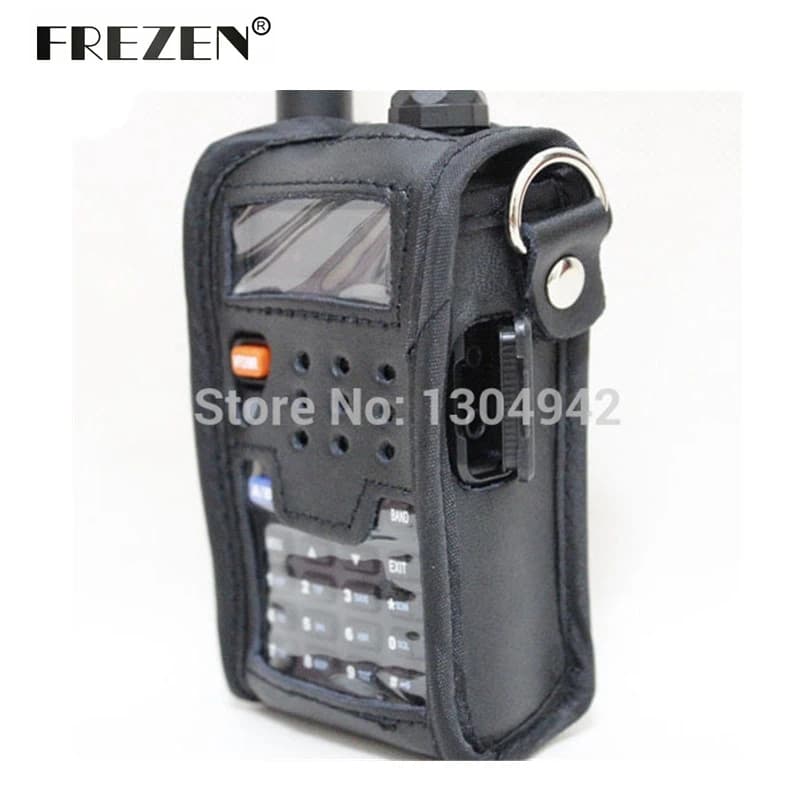 Custodia in pelle Radio custodia morbida accessori per walkie-talkie BAOFENG UV-5RA UV-5RE UV-5RG telsiz