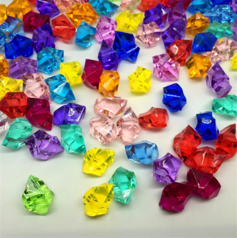 20 pezzi 25 * 11mm pezzi di gioco di scacchi in pietra irregolare acrilica per accessori di gioco 20 colori