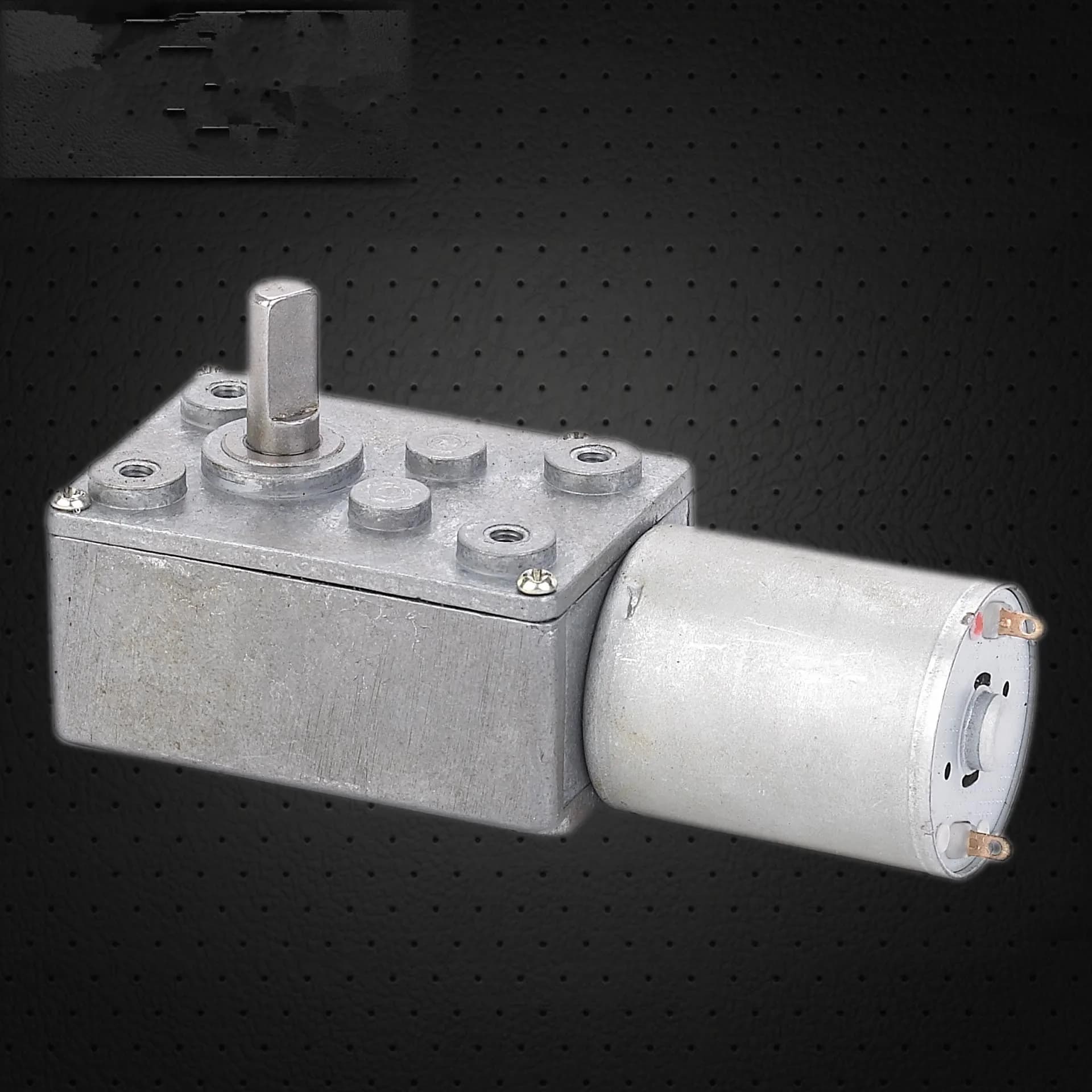 Motoriduttore a vite senza fine DC JGY370 DC 6V 12V 24V coppia ingranaggi in metallo pieno 2RPM-160RPM