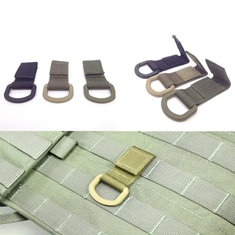 1 pz Nylon ad alta resistenza Molle gancio a nastro Clip EDC Outdooor zaino tattico cintura cinghia cinghia fibbia appesa gancio rapido
