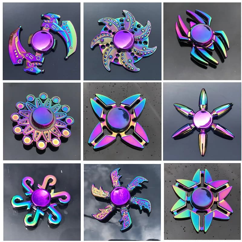 Nuovo in lega di zinco colorato Fidget Spinner di alta qualità anti-ansia Spinner giocattolo per Spinner Focus allevia lo Stress