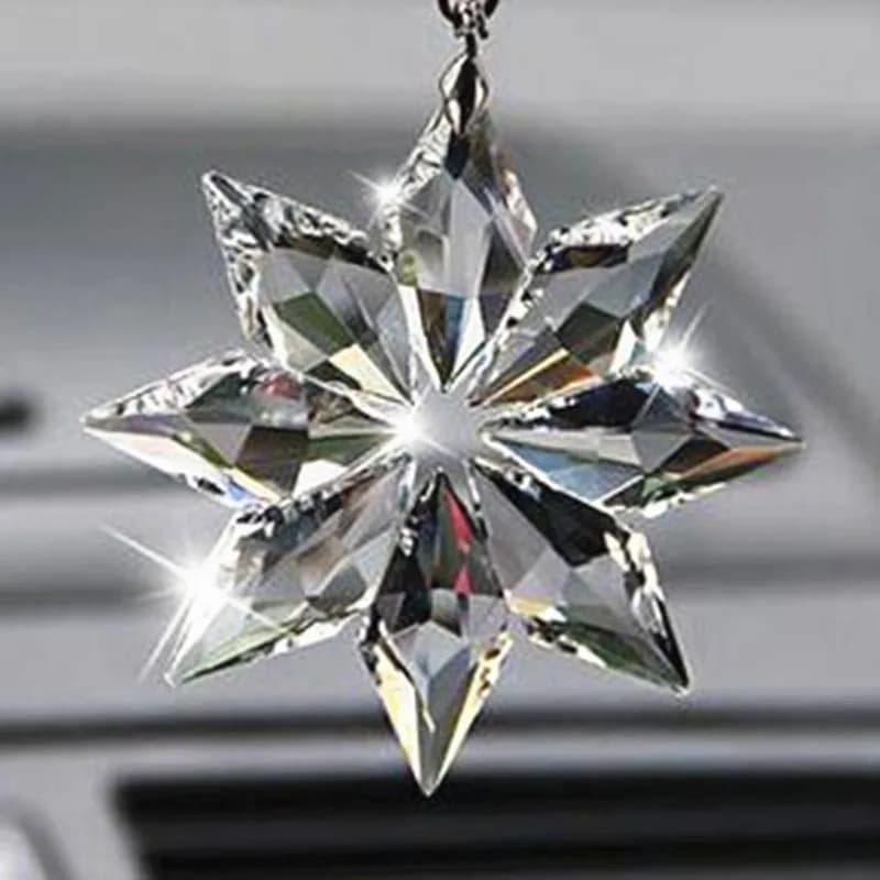 Gorgeous Crystal Suncatcher Pendant Fashion Wedding Party Decoration Car Accessories Ornaments Amulet Clover Rainbow Collector