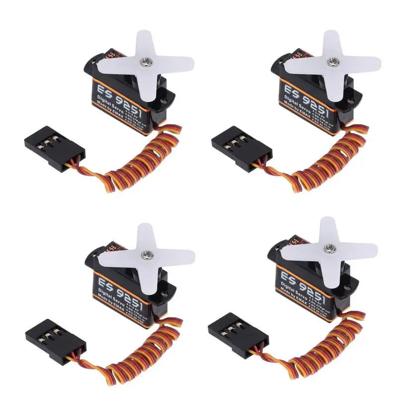 4 Pz/lotto Emax ES9251 2.5g Servo Digitale per RC Elicottero Aereo Drone Parti