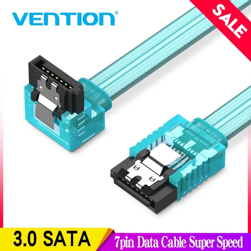Vention Sata 3.0 7 pin data cable Super Speed SSD HDD Sata III Straight angle hard disk for motherboard ASUS Gigabyte MSI 0.5 m