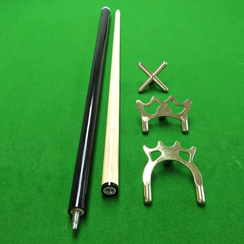 Set da 2 pezzi testa a ponte in ottone stecca da biliardo telaio accessori per palo per Snooker Billards 9 Ball Rack Bridge Head Cross Antlers Rod