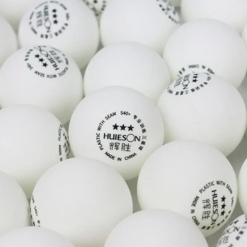 Huieson 50 100 pz/lotto 3 Stelle Palline Da Ping Pong In Plastica ABS 40 + 2.8g Palline Da PingPong Ambientali per Adulti Partita Formazione