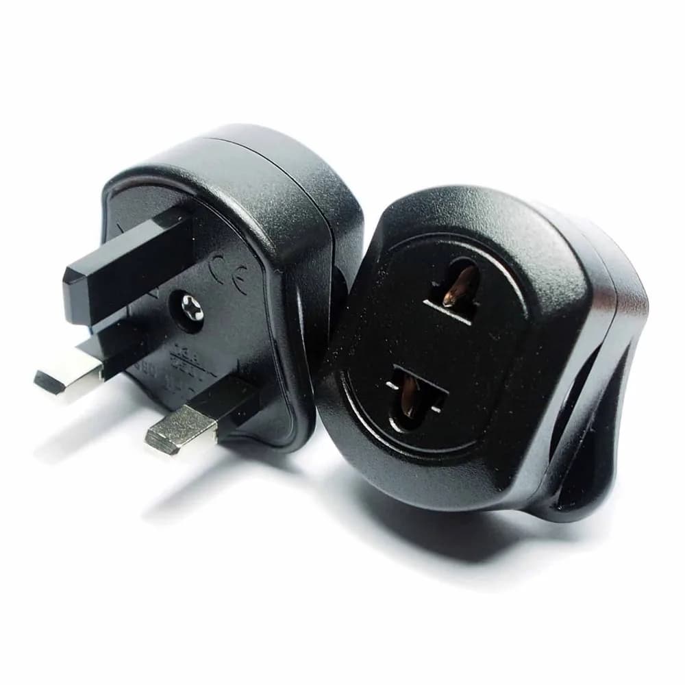 Convert adapter plug toothbrush adapter for EU 2 pin electric shaver to 3 pins UK durable for travel grip adapter