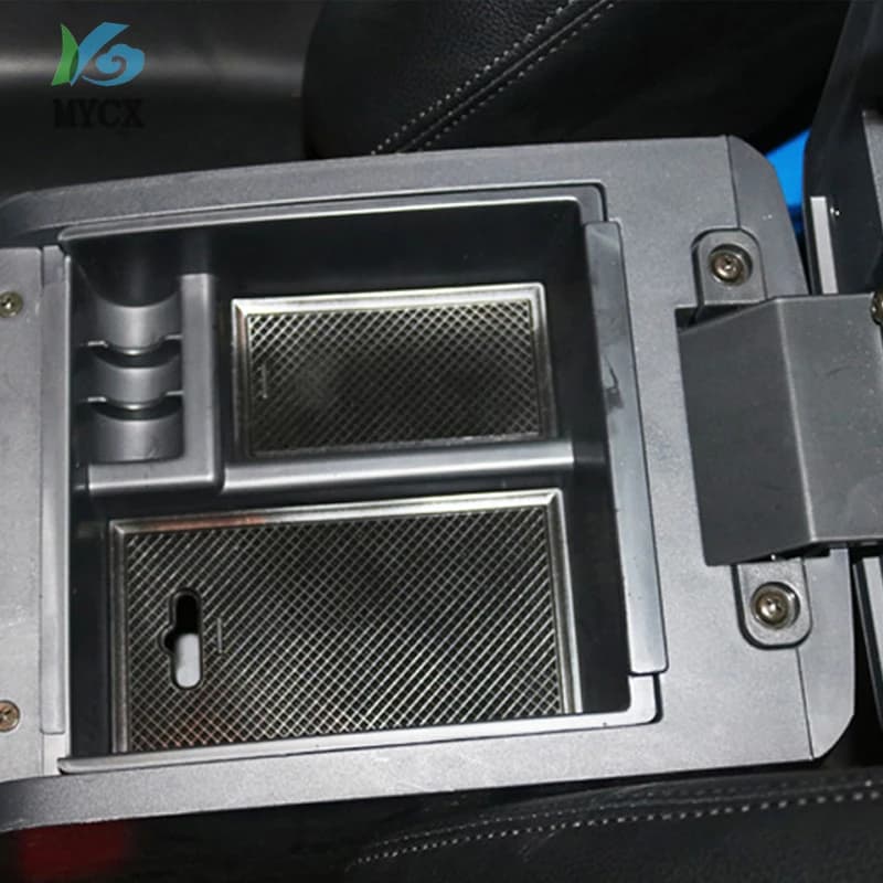 Car Styling Center Console Bracciolo Scatola di Immagazzinaggio Organizer Vassoio 2012-2018 Per Isuzu DMAX D Max Mu X D-Max MU-X accessori