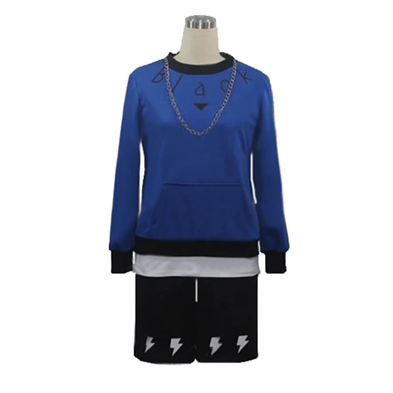 Team Summer Figure Nanao Taichi Moda quotidiana Uniforme Tee + Pullover + Collana + Pantaloncini Costume cosplay 110