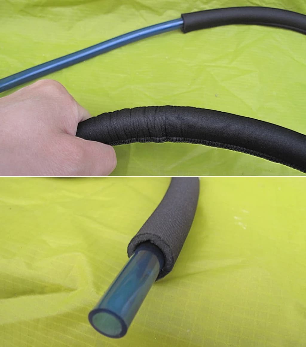 Thermal Insulation Of The Tube Of The Handle For Hydrating Vegetic Bag Pack Set-Color Black