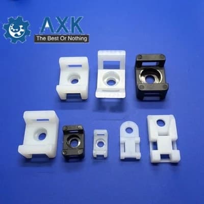 HC-0/1 S/1/1C/2 S/2/4/5 di Colore Bianco di Rete filo di Nylon di Plastica di Auto-bloccaggio del Cavo Zip Tie Supporto di Base