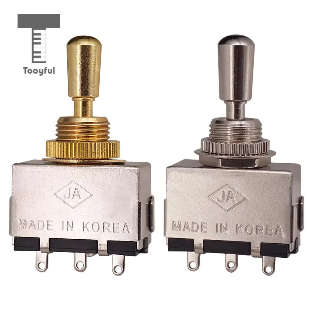 Tooyful Chitarra Metallo Chiuso Selettore Pickup a 3 Vie Interruttore di Tono Manopola in Rame per Pickup per Chitarra Elettrica LP Parti Swith Control