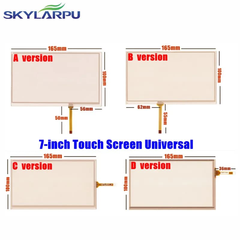 Nuovo Touchscreen da 7 Pollici 165mm*100mm per HSD070IDW1-E00 E11, Pannello Touch Screen per Navigazione Auto DVD, Vetro Digitalizzatore Universale