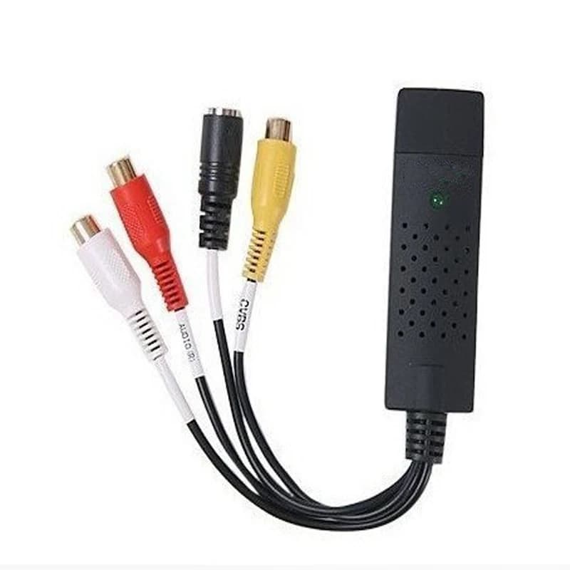 UTVF007 Scheda di acquisizione video USB 2.0 con chipset UTVF 007, convertitore USB S-video per acquisizione audio da TV, DVD, VHS per Windows 10