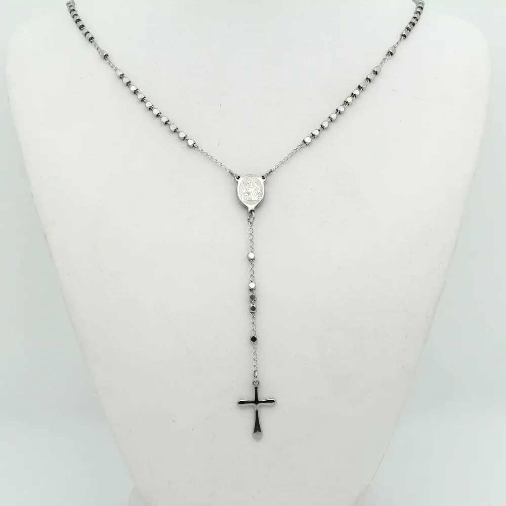 Hot Sale New Classic Collares Mujer Collier Necklace with Men's Cross Pendant Charm Steel Chain Fashion Jewelry