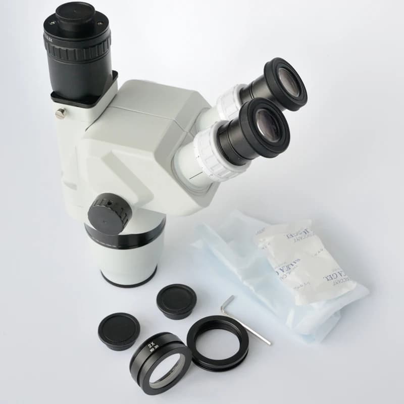 FYSCOPE 6.7X-90X Testa per microscopio con zoom stereo trinoculare confocale definitivo SZ2.0X 30 mm