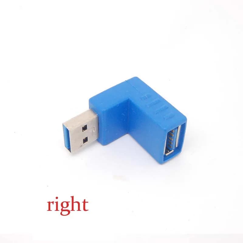 USB 3.0 A Maschio A Femmina Cavo di Estensione di 90 Gradi AD Angolo RETTO Spina di Adattatore NUOVO NUOVO