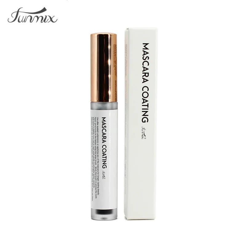 FUNMIX Clear/Black 10ml rivestimento per ciglia Mascara strumento per l'estensione delle ciglia sigillante protettivo per ciglia finte individuali