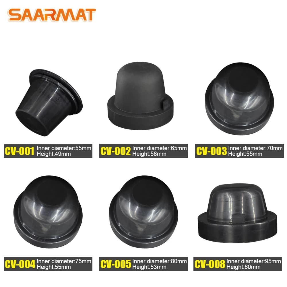 1 piece Auto HID LED Lighthouse Cover Dust Tenuta Rubber Mat Waterproof Headlight Cover 55 65 70 75 80 85 90 95 100 mm