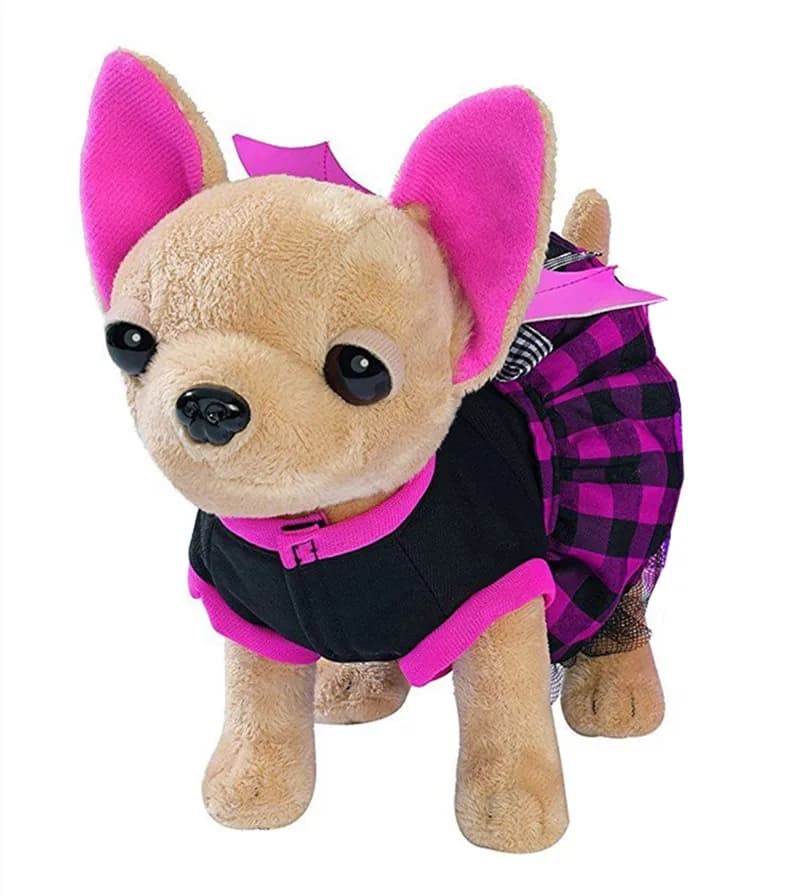 Chi Chi Love peluche chihuahua con borsa interattivo elettronico Pet Walking Dog Barks canto cucciolo animali di peluche bambino giocattolo per bambini
