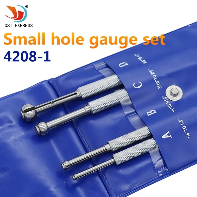 4 calibri telescopici a foro piccolo SET calibro a sfera completo 0.125 - 0.5 "4 pezzi calibro di precisione a foro piccolo a sfera intera