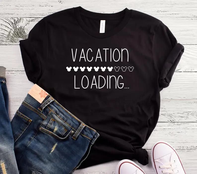 Sugarbaby New Arrival Vacation Loading T-shirt 90s aesthetic t shrits Fashion Tumblr Tees Unisex Aesthetic Clothing Drop ship