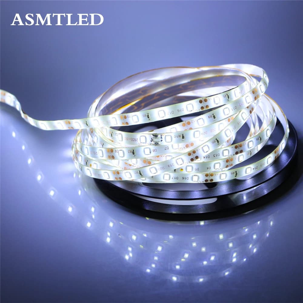 ASMTLED 1m 2m 3m 4m 5m SMD2835 Striscia LED flessibile 60 led/m ip20/ip65 Impermeabile 12V Fita Diodo Led Nastro Lampada luce