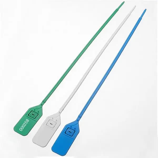 10 PZ fascette di Plastica guarnizioni di tenuta sigilli di sicurezza lucchetto fascette di Plastica Sigilli Logistica 380mm lunghezza Ferro