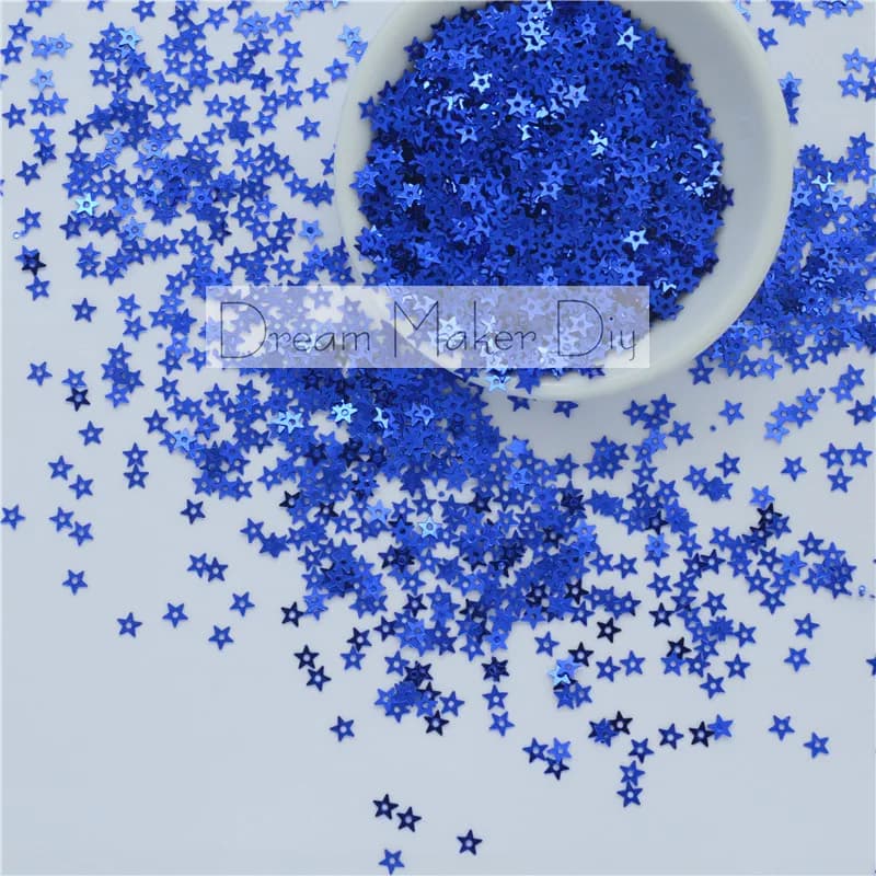 50 g/lotto 4mm foro centrale stella paillettes allentate per l'artigianato per il fai da te abbellimento di nozze accessorio per cucire indumenti coriandoli fai da te