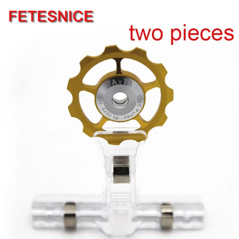 2 pcs 11 T Ultralight MTB Della Bici In Alluminio Cuscinetto Jockey Ruota Posteriore Cambio Pulegge Ruota di Guida Della Bicicletta All'aperto Parti di Biciclette