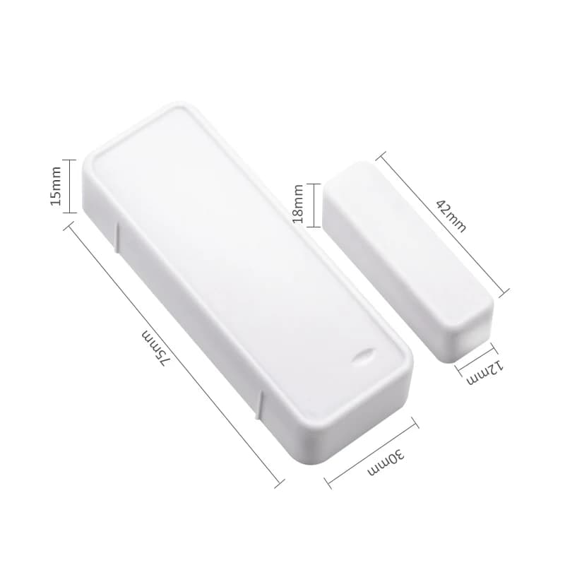 Set di 10 Sensori Magnetici Wireless per Porte e Finestre con Interruttore Anti-Manomissione, Allarme di Sicurezza Domestica 433MHz, Rilevatore di Contatto Apertura/Chiusura