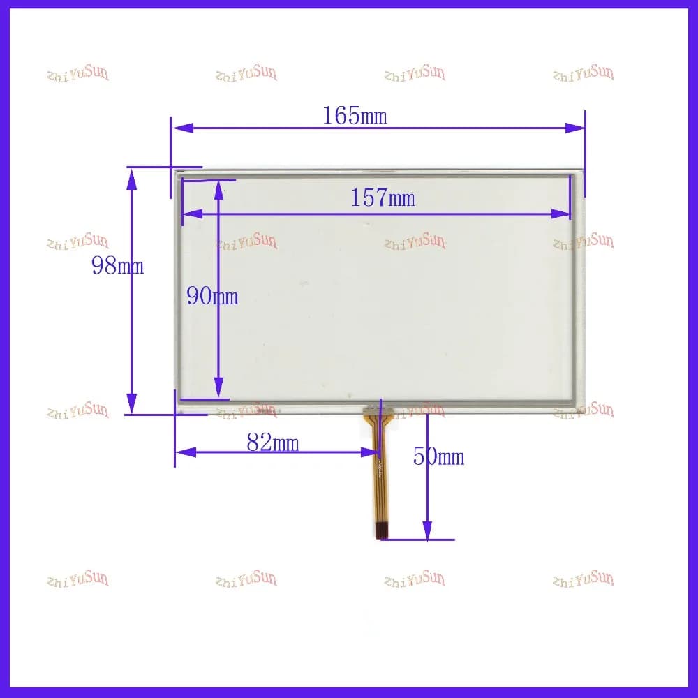 Sensore touch screen HC-173-070 compatibile con ZhiYuSun Per controllo industriale Schermo di resistenza da 7 pollici 4 linee
