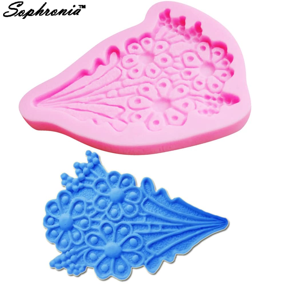 Stampi in Silicone per fiori per cioccolato stampo per san valentino dolci dolci stampo rimovibile per ghiaccio per pasticceria forma di pasticceria rotonda