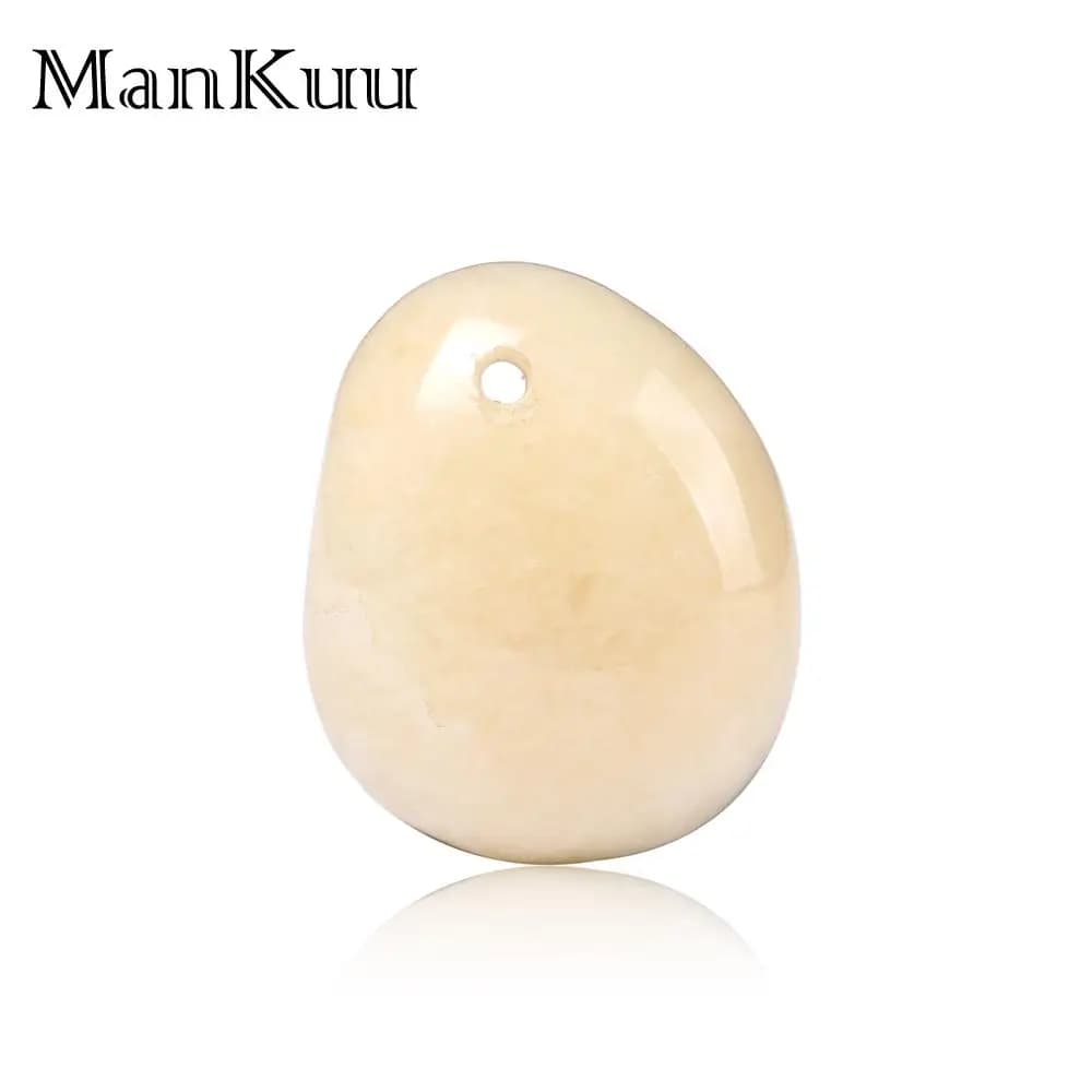 Mankuu Ciondolo in pietra preziosa irregolare Pendolo Chakra Ciondolo in pietra naturale Pendenti in giada bianca fluorite viola per la creazione di gioielli