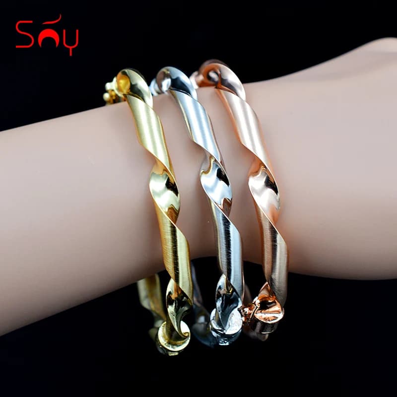 Soleggiato Rotonda di Vendita Calda Dei Monili Bangles Set Per Le Donne Del Polsino Del Braccialetto Per Il Partito del Regalo di Anniversario Della Boemia Dei Monili di Risultati