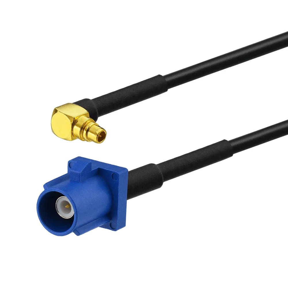 Eightwood Fakra C Maschio Dritto a Spina MMCX Treccia Ad Angolo Retto RG174 15 Centimetri Coaxia Wi-Fi Auto Bluetooth Antenna GPS Cavo Adattatore
