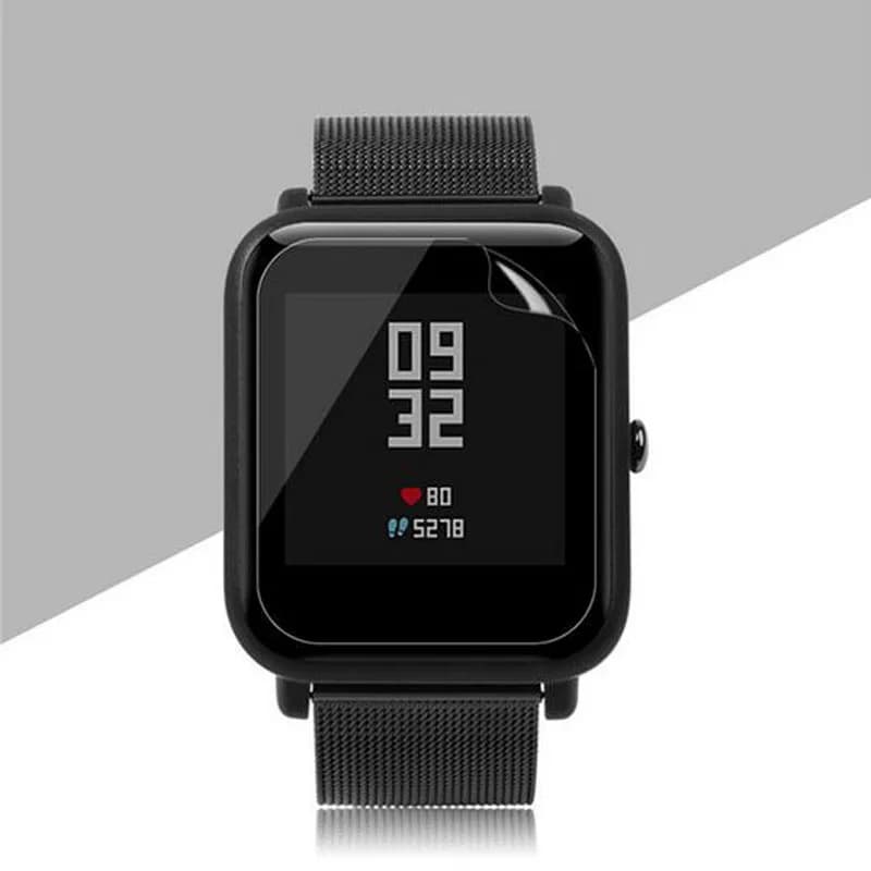 5 pezzi di protezione morbida in TPU trasparente per schermo intero, pellicola protettiva per Xiaomi Huami Amazfit Bip / Bip Lite / Bip S Smart Watch
