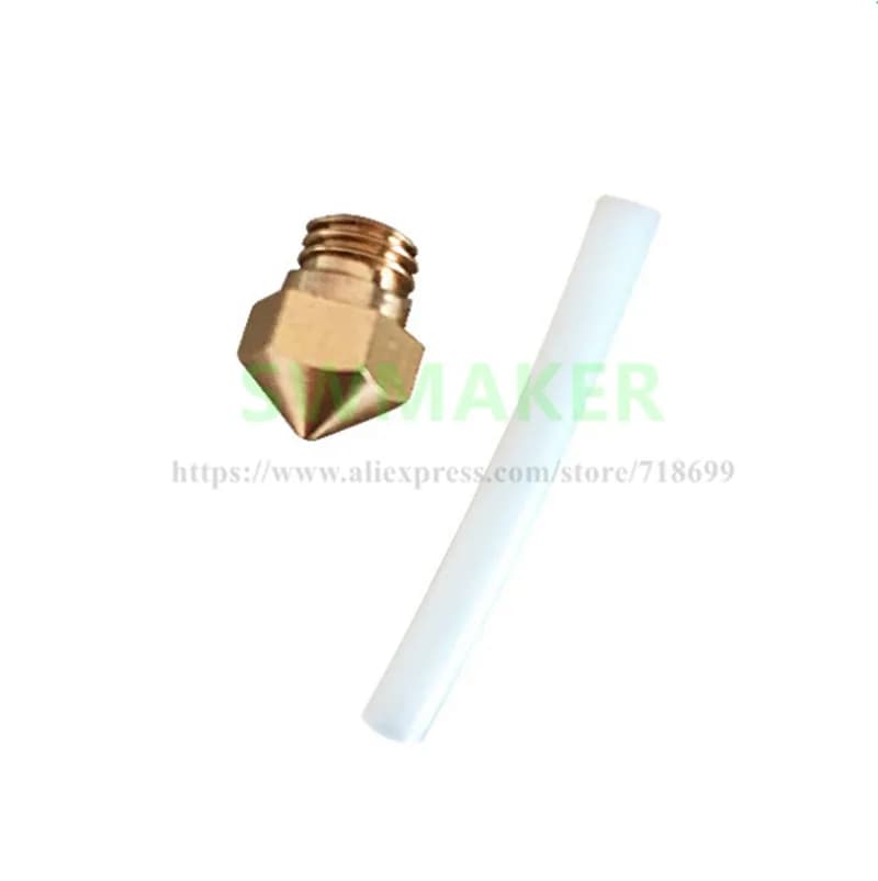 1 pz MK10 dimensione ugello 0.4mm 1.75mm con tubo in PTFE per pezzi di ricambio per stampante 3D Wanhao/Flashforge