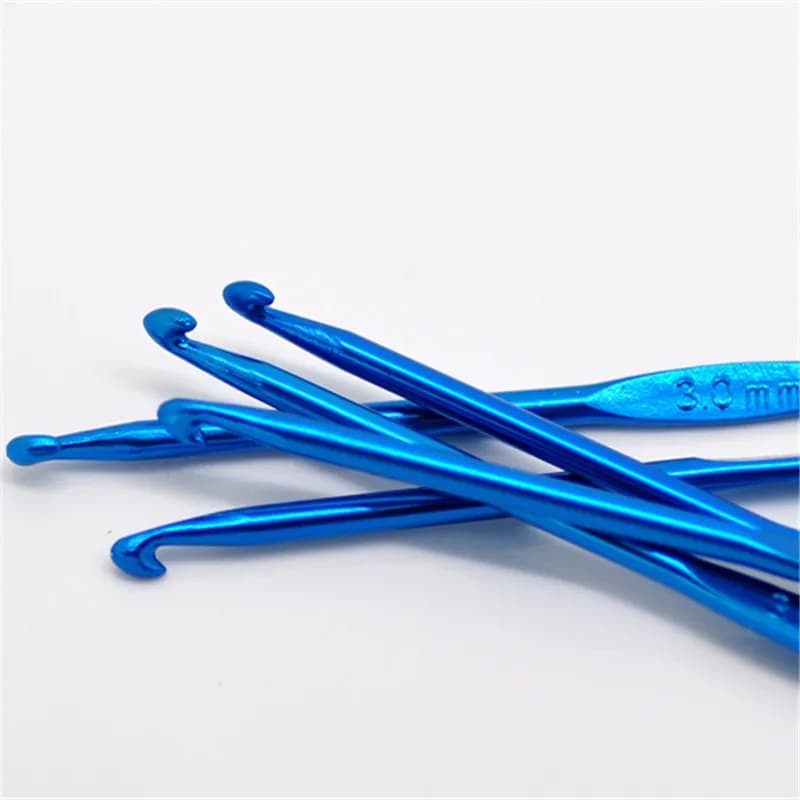 DoreenBeads alluminio cucito a mano uncinetto a colori casuali fai da te artigianato forniture per la casa 15cm(5 7/8 ") lungo, 5 pz/set