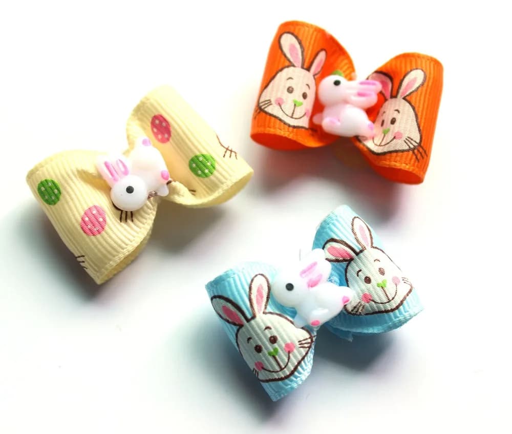 30 pz/lotto 4 stile di Pasqua Archi Del Cane Colorato Damond Pet dot Archi Dei Capelli Vacanza Attrezzi strigliatura e tolettatura Accessori Doggy Forniture per le piccole cani