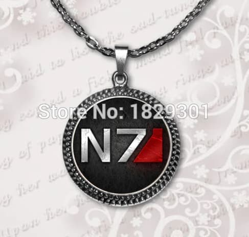 New Top Fashion Maxi collane Collares Collier N7 Alliance collana effetto massa gioielli regali per lui pendente a cupola in vetro HZ1
