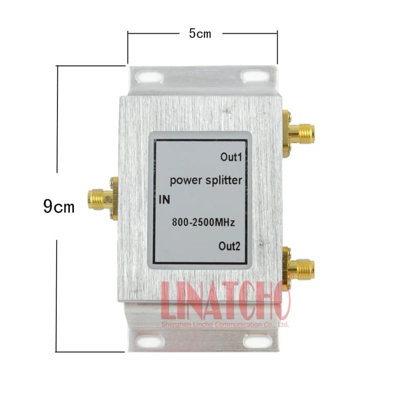 Splitter di Potenza SMA Femmina Micro-strip 380-2500MHz, Ripetitore di Segnale WIFI, Antenna Divisore a 2 Vie