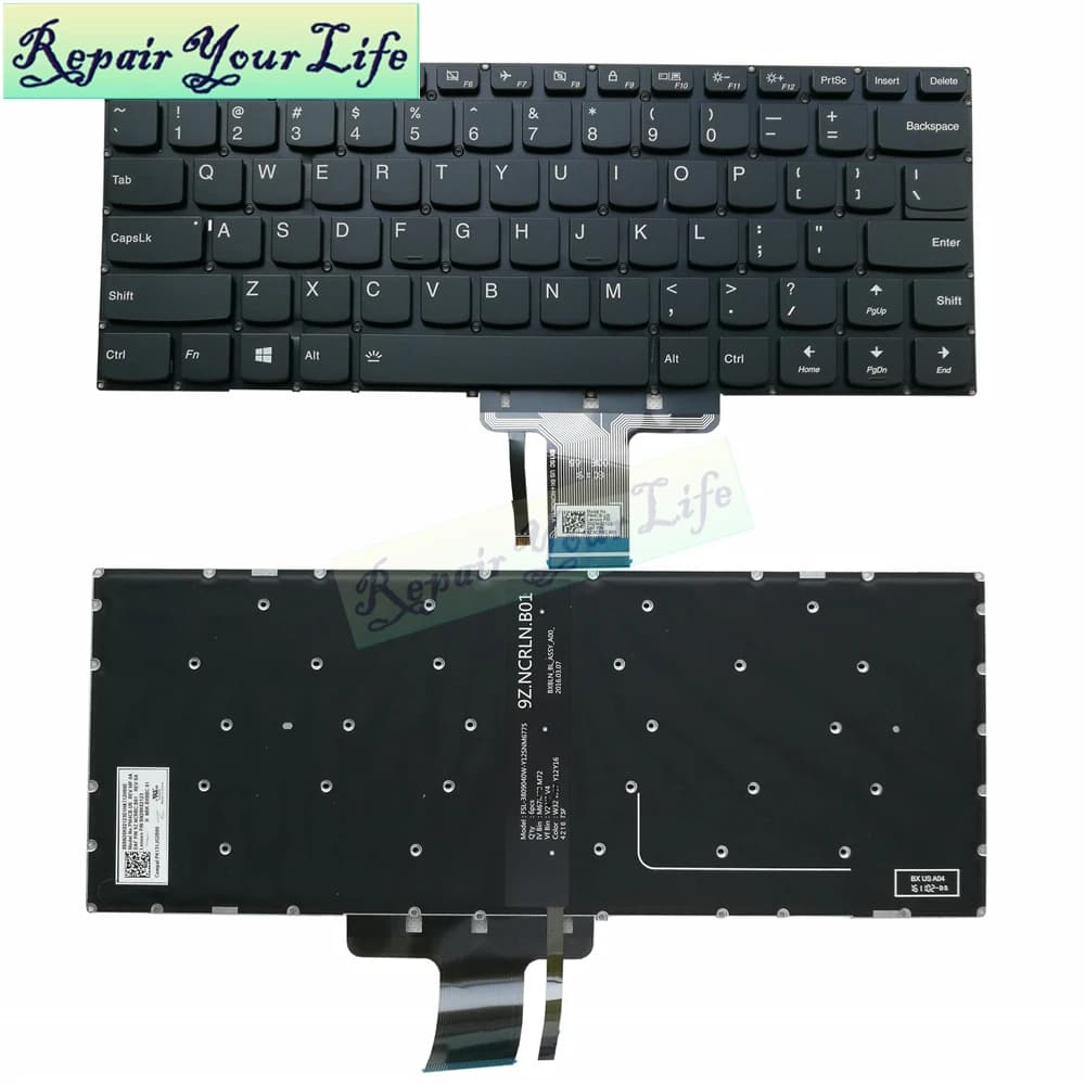 Tastiera retroilluminata inglese americana per Lenovo Yoga 510-14 510-14ISK 510-14AST 510-14IKB 510S-14 tastiera portatile PM4CB-US nuovo originale