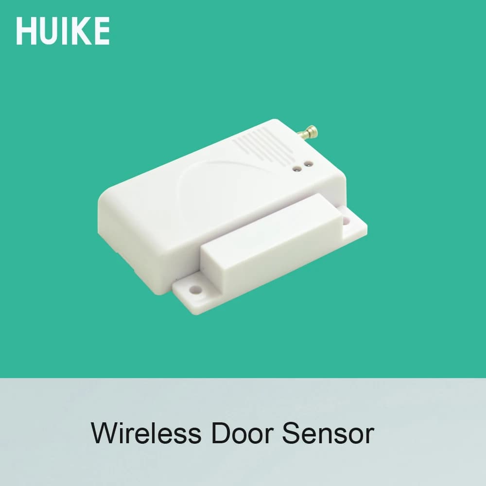 Sensore di contatto per porta wireless in plastica Chip 1527 433 MHz Codifica automatica Gli accessori del sistema di allarme GSM includono batteria 12V23AH