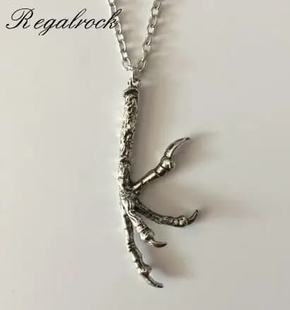 Gothic Raven Claw Talon collana Animal Crow Oddities Eagle Hawk Bird Fashion Wiccan Hot Charm gioielli Punk